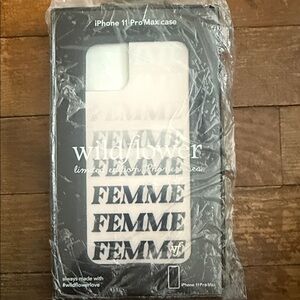 Wildflowers Femme iPhone 11 Pro Max Case - Black and White